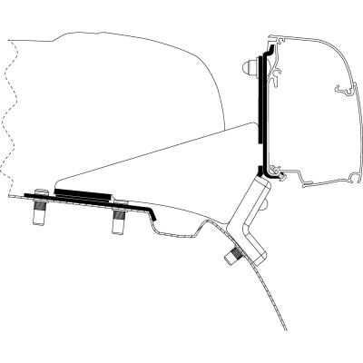 Product image of the product “Adapter MB Vito / V-Klasse mit SCA-Aufstelldach für Thule 4200 ”